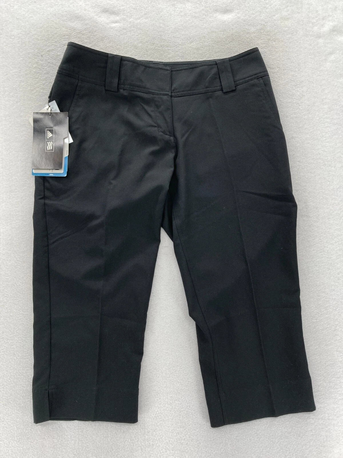 Adidas Golf WCC Capri Pants Women's 8 Black Climacool Ripstop Casual Outdoors