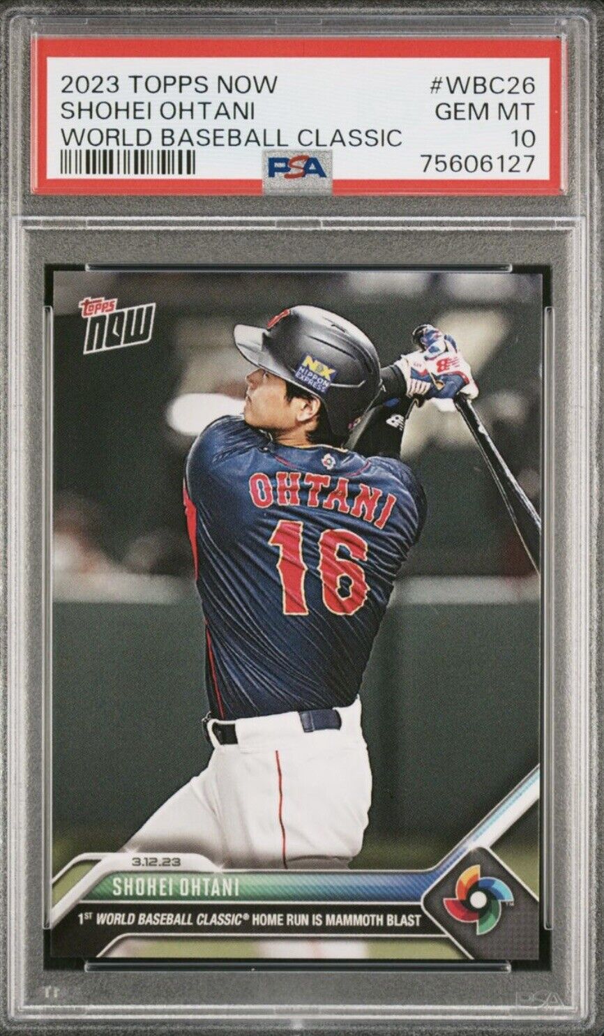 期間限定値下げ　WBC 大谷翔平　psa10 topps now