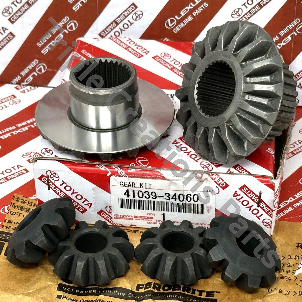 4103934060 Genuine Toyota Gear Kit Differential Rear 41039-34060