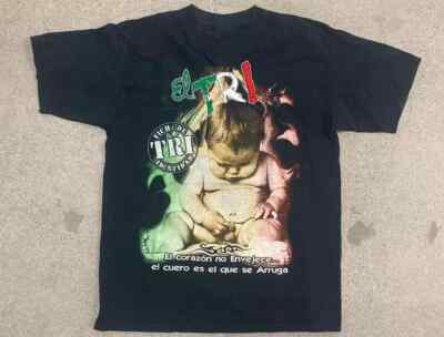 Vtg EL TRI Band Mexico Band Cotton Black All Size Unisex Shirt