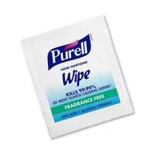 500 Pack - Purell Hand Sanitizing Wipes 5"x7" Individually Wrapped Value Packs!