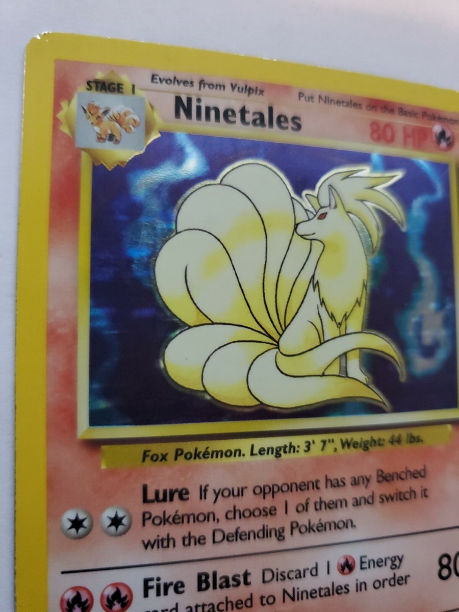 Ninetales Base Set Holo Pokemon Card Jungle Fossil | eBay