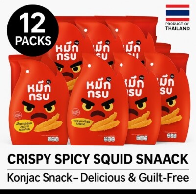 12X Konjac Noodles Shirataki Snack Mala Flavor Hot &Spicy Thai Camping Party Set