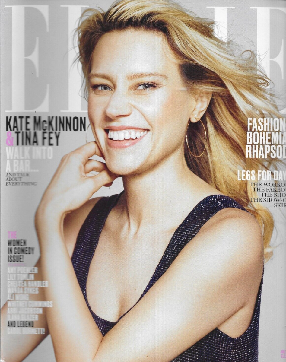 Elle Magazine Kate McKinnon Women in Comedy Issue Fashion Shoes Beauty 2017