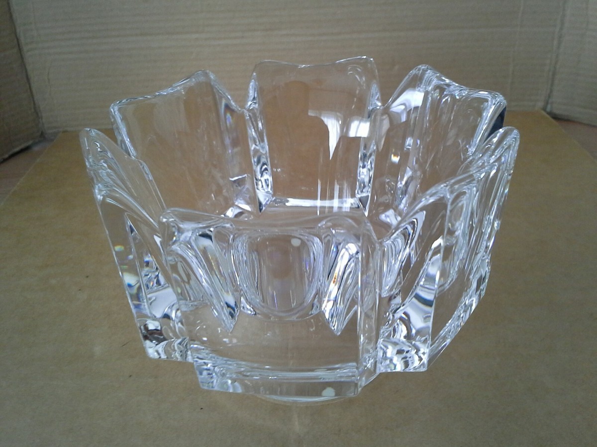 Orefors Sweden flower painted bowlガラス工芸 Orefors Sweden flower painted bowlガラス工芸 Orrefors Violet