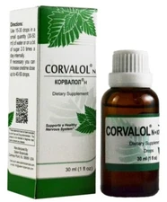 Herbal Suplement Corvalol N Drops Tincture Salem Botanical 30ml Exp 10/2027