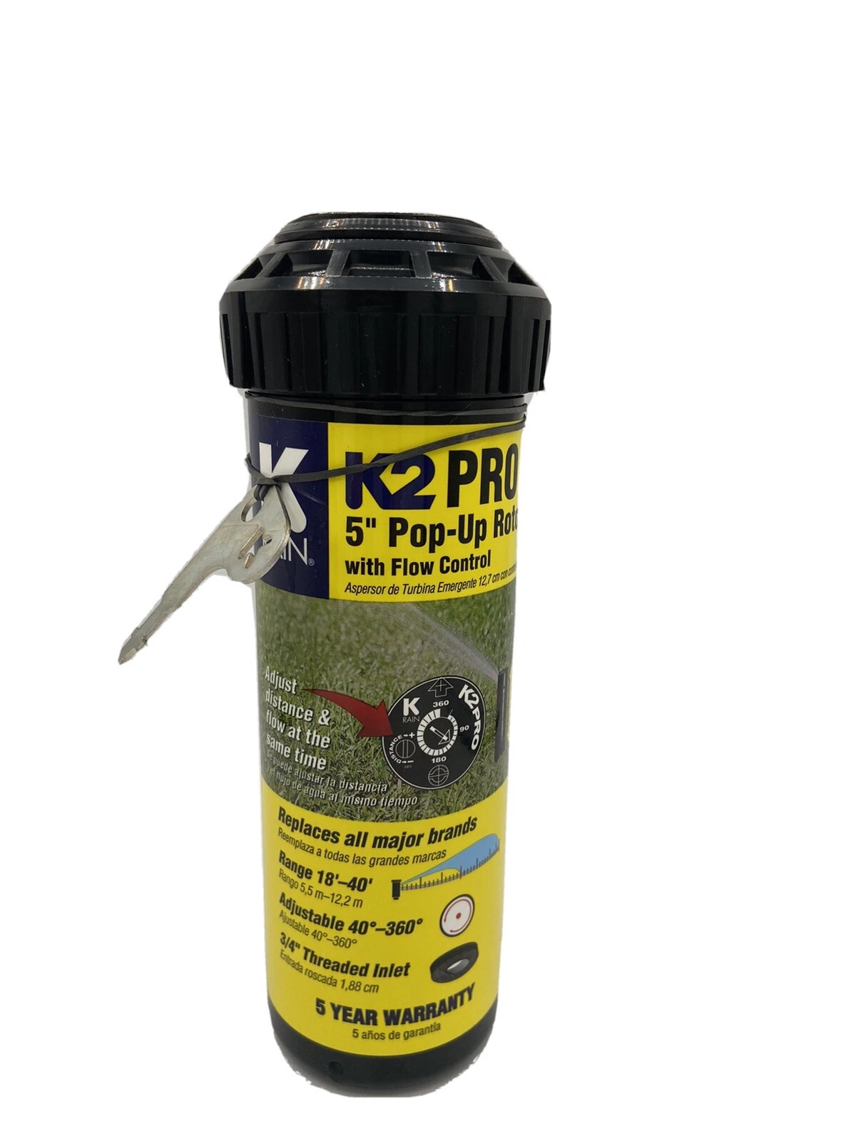 K-Rain K2 Pro Gear Drive Sprinkler 5” Pop up rotor