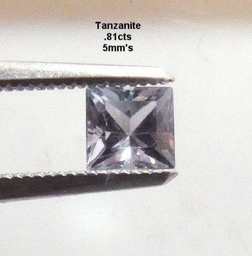 TANZANITE, .81cts, NICE VIOLET BLUE COLOR, USA SELLER, *NATURAL*, FREE SHIPPING - Picture 2 of 3
