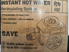Istant Hot Water Recirculating Pump System with Sensor Valve for Tank Heater