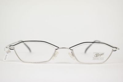 From Bogen VB-281 Col. B 48[]20 140 Silver Square Glasses Frame New