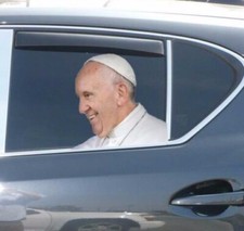 Pegatina de vinilo para ventana de coche Papa Divertida broma corona