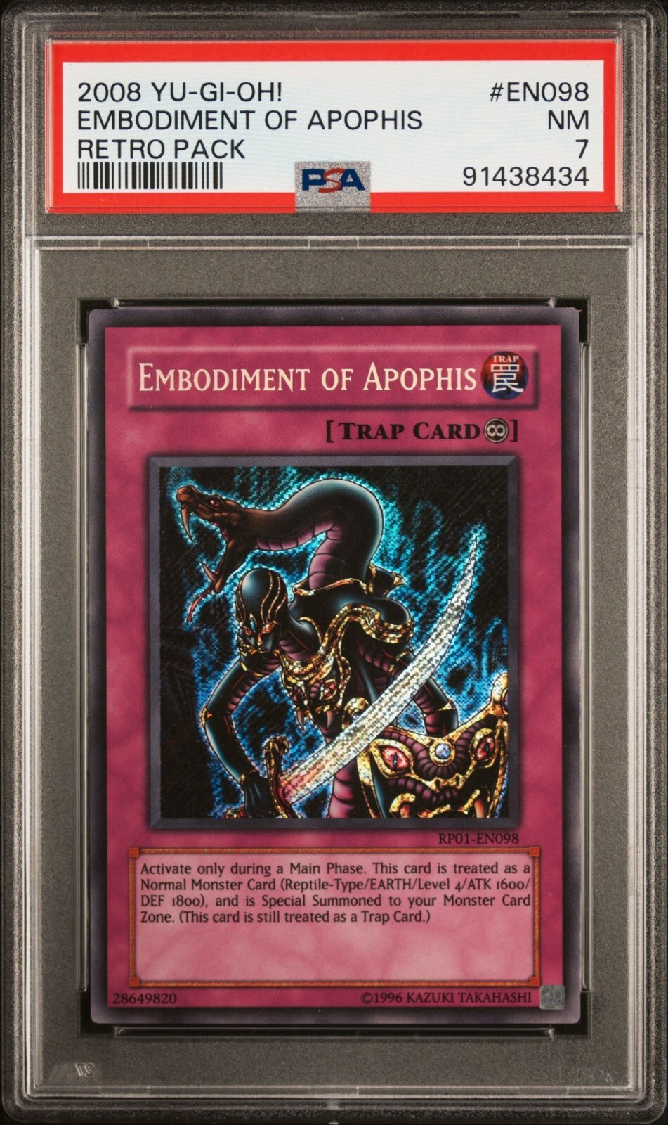 Yu-Gi-Oh! Embodiment Of Apophis Card – DT06-EN097 Common Trap Card, Duel Terminal 6 - View #3