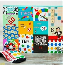 Hasbro New 12 Days of Socks Women's Board Game Theme Novelty Gift Set Unique