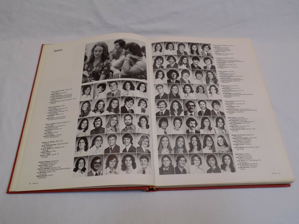 1974 Furman University Annual Yearbook Greenville South Carolina