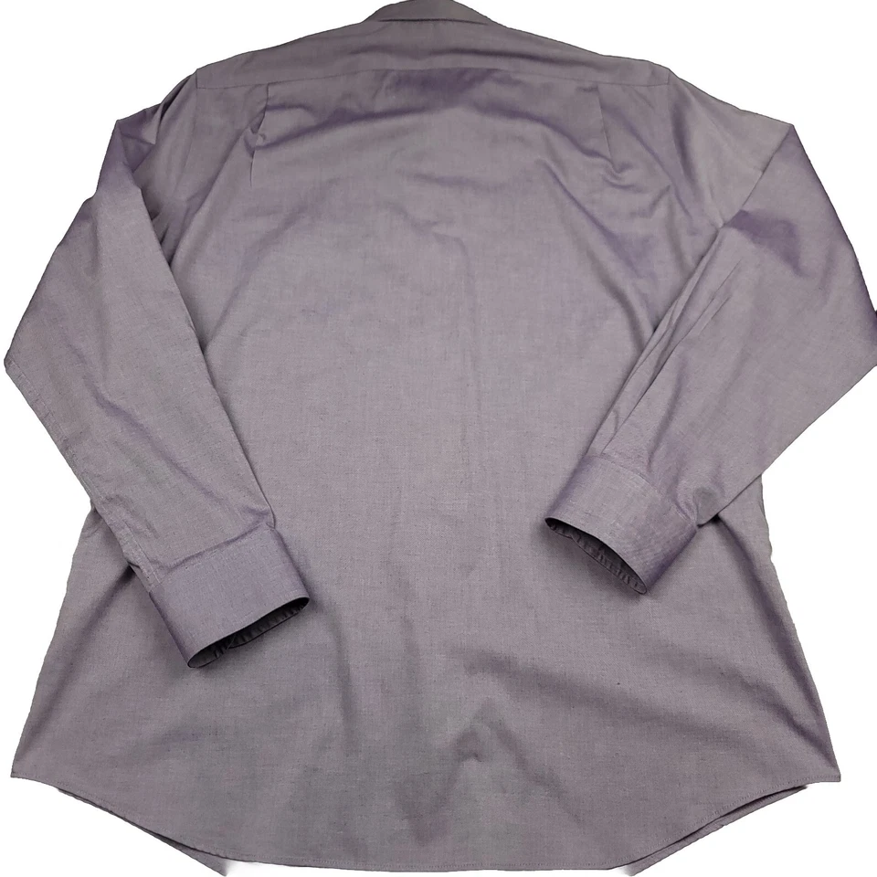 Ralph Lauren Mens 16 1/2 Shirt Black Label Purple 100% Cotton No Iron Slim Fit - Image 2 of 4