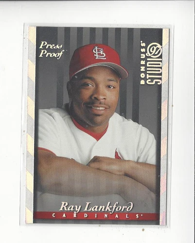 1997 Studio Silver Press Proof #28 Ray Lankford Cardinals (only 1500 made)