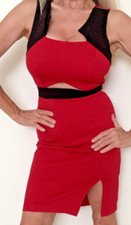 Guess “cut out” red black dress 8. One of a kind! Sexy!