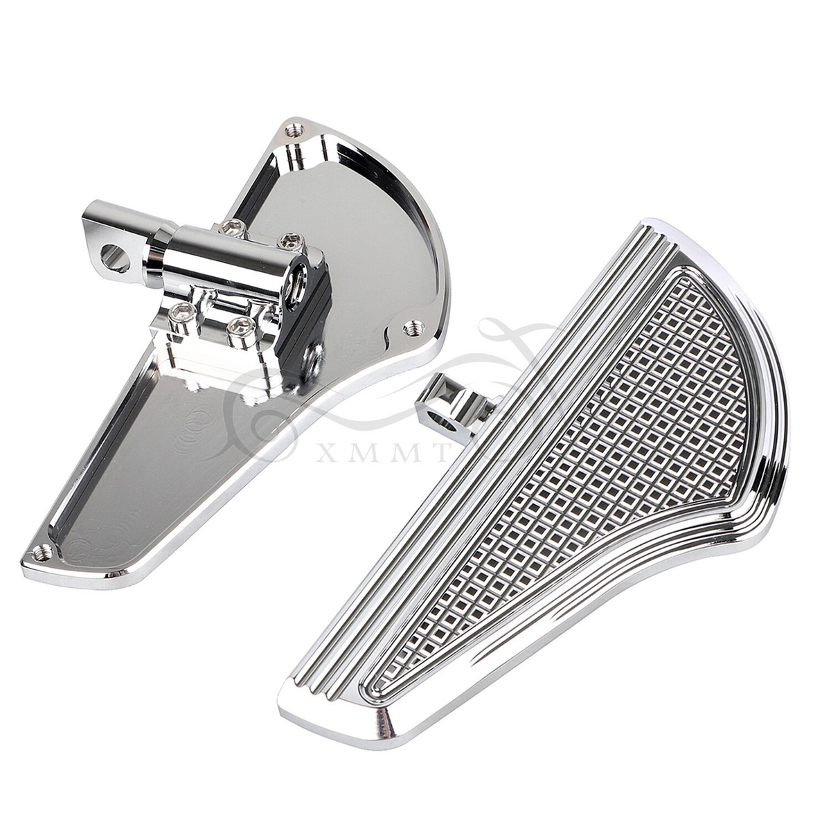 Chrome Passenger Floorboard For Harley Softail Tri Road Street