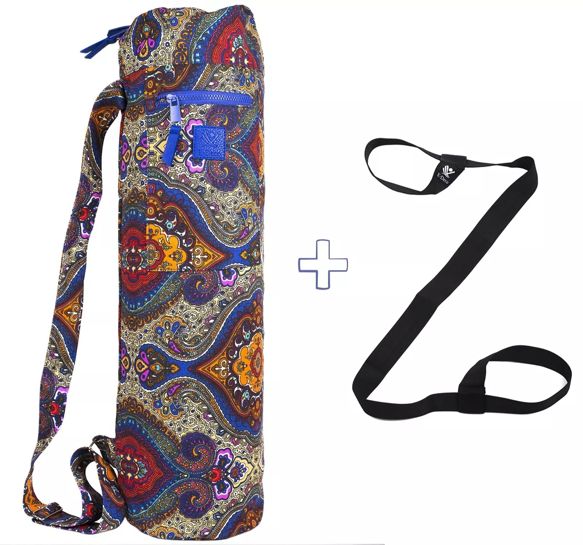 Gorgeous Yoga Mat Bag 2 Pockets & Bonus Mat Strap! Pilates, Gym