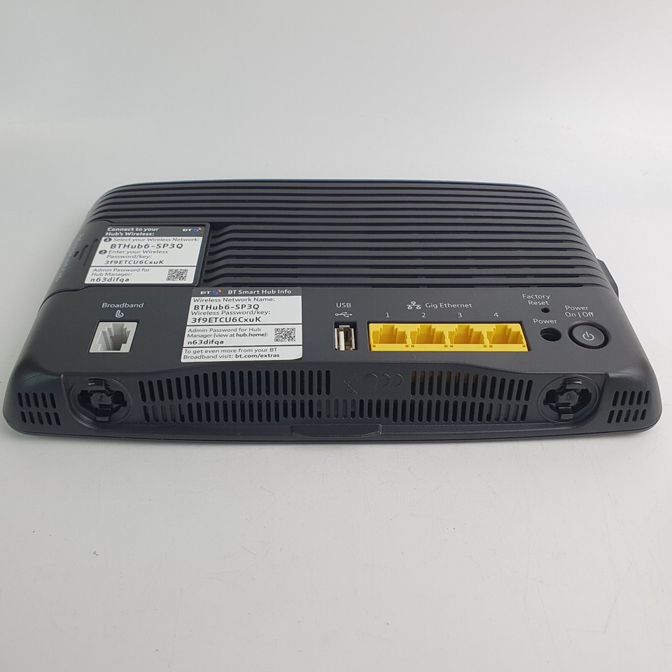 Bt Router 2 BT Smart Hub Wi-Fi Hub 6 Wireless Broadband Router Unit Only (No Power ...