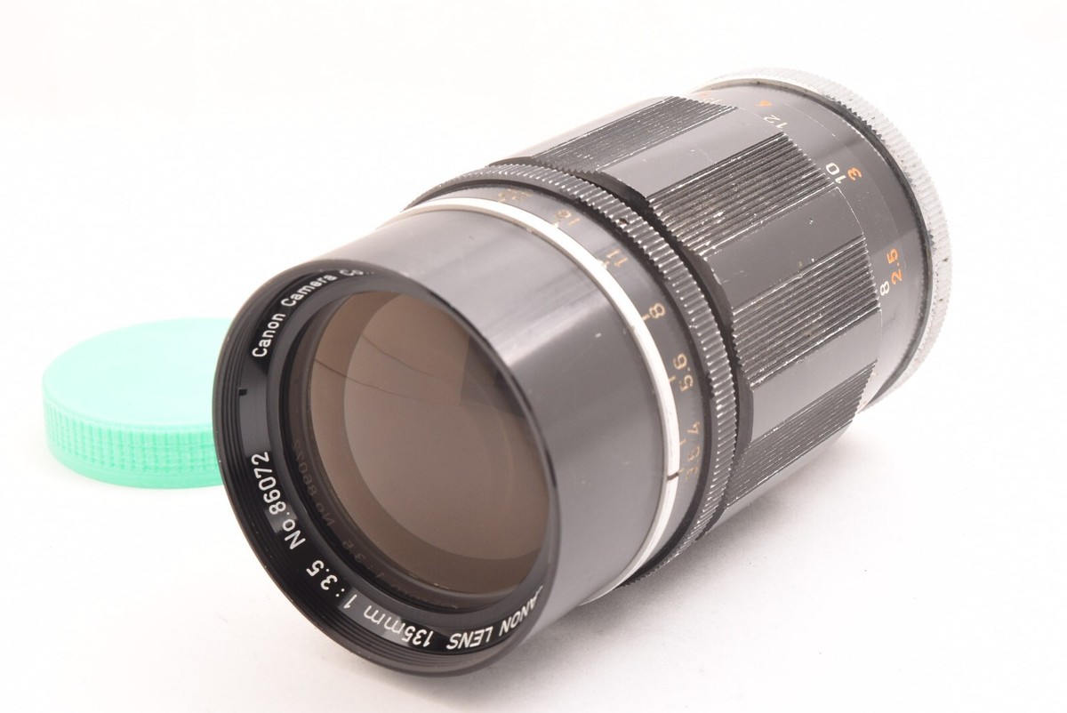 CANON 135mm f3.5 lens leica screw mount LTM #86072 kjm 110-78-4