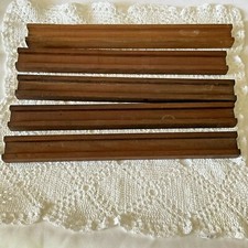 Wooden Display Rail 12" Long 1-1/4" wide 3/4" opening Lot of 5 Good Condition