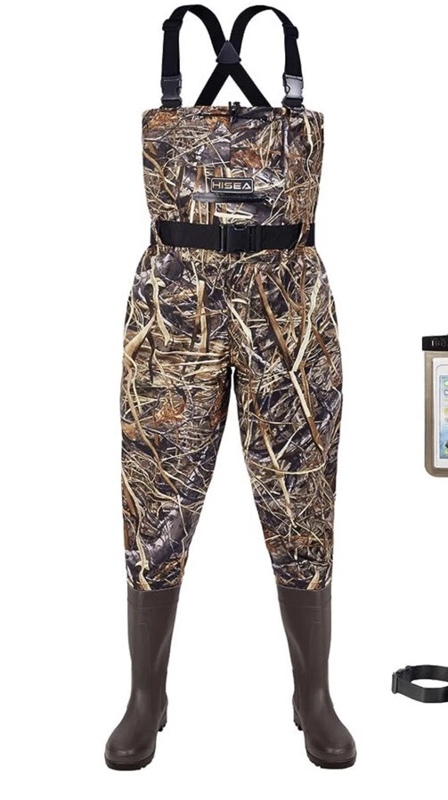 HISEA Upgrade Chest Waders Fishing Waders for Men with Boots Waterproof