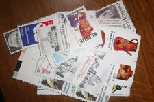 Lot of Unused 15 Cent Stamps, 100 Vintage Fifteen Cent U.S. Postage Stamps