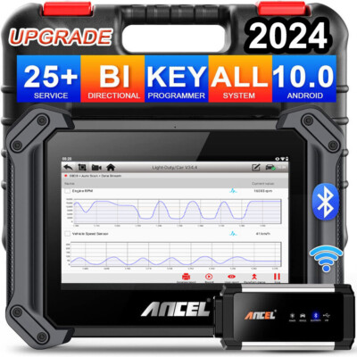 ANCEL V6 PRO Active Test OBD2 Scanner Diagnostic Scan Tool IMMO Fob Programmer