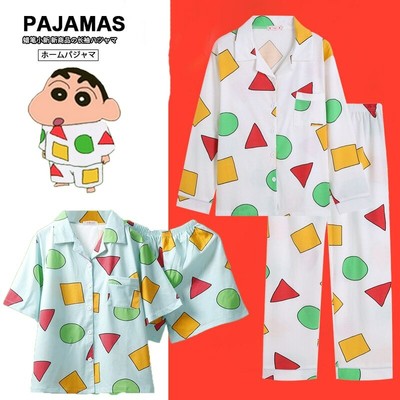 Japanese Anime Crayon Shin Chan Sleepwear Pajama Short Sleeve Homewear  Nightgown | eBay