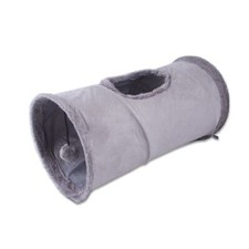 Collapsible Cat Tunnel Suede Fabric Puppy Rabbit Play Chase Hide Tunnel Tube UK