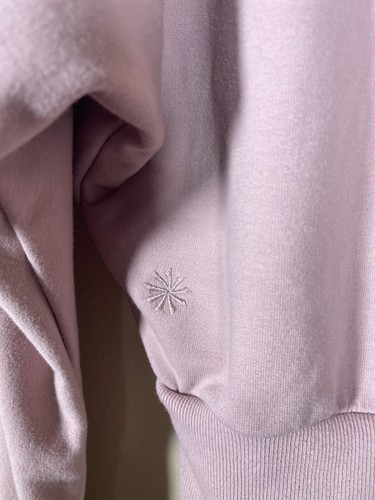 Athleta Retroterry Sweatshirt mit Rundhalsausschnitt in Smoked Mauve sportlich Gr. SP - Bild 6 von 6