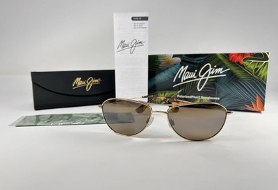 Maui Jim Baby Beach Gold Bronze HCL Polarized Sunglasses MJ245-16