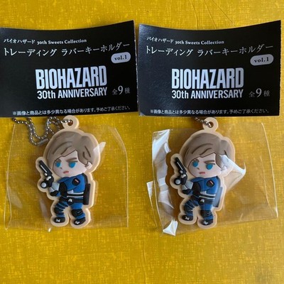 Resident Evil Capcom Store Limited Rubber Keychain Leon 2 Piece Set