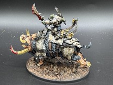 Warhammer Age of Sigmar Orruk Warclans Tuskboss on Maw-Grunta Painted