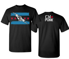 CM Punk T-Shirt - Maglietta Wrestling Nera WWE T-Shirt