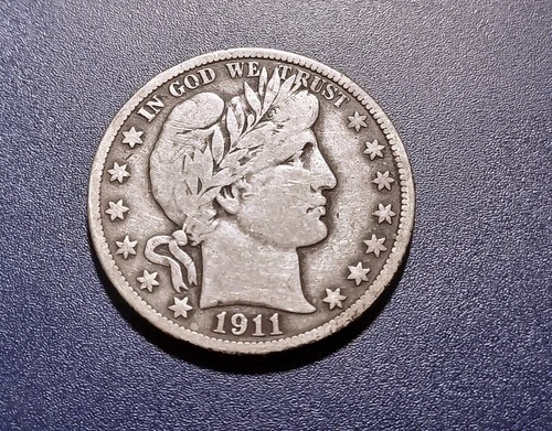Choice Fine 1911-P Barber Half Dollar