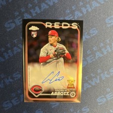 2024 Topps Chrome Rookie Autographs Andrew Abbott #RA-AA Cincinnati Reds RC