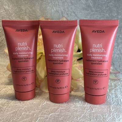 3 X Aveda Nutri Plenish Daily Moisturizing Treatment DEEP Moisture = 4.2oz Free