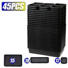 47pcs Tool Box Organizer Tray Set Drawer Dividers Garage Workbench Storage Bins