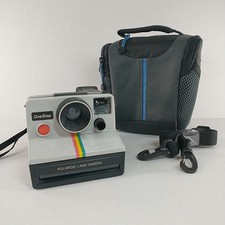 Polaroid One Step Land Camera Instant Camera Rainbow With Strap Bag