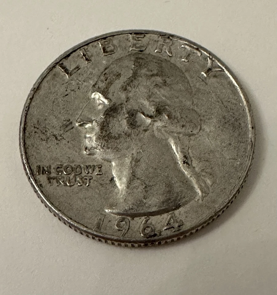 1964 D Washington Quarter- AU - Image 4 of 4