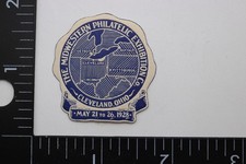 1928 Midwestern Philatelic Exhibition Cleveland OH Souvenir Label