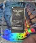 German Eagle Iron Cross - 5 Gram .999 Fine Silver Fractional Bar Ingot #148