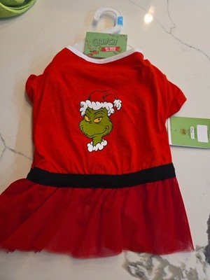 DR SEUSS RED THE GRINCH DOG DRESS MEDIUM G18