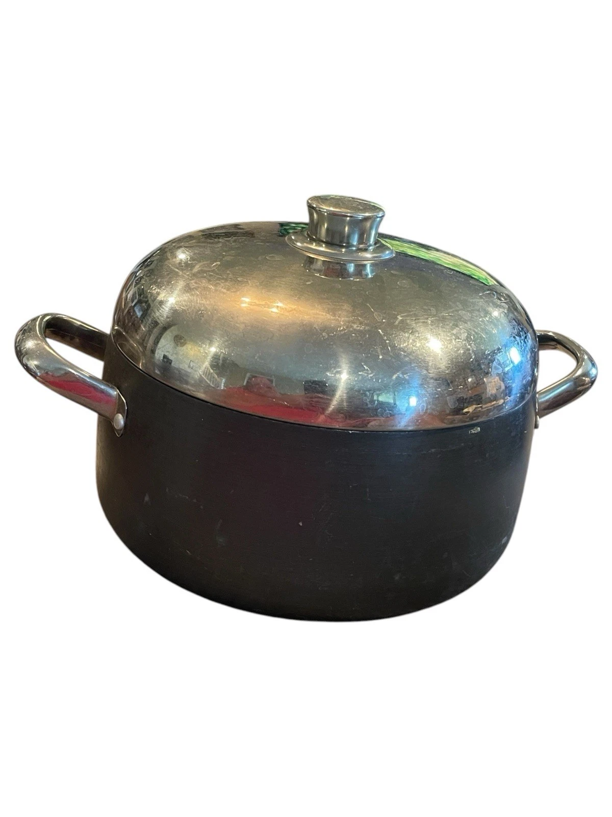 Vintage Meyer ProForge Hard Anodized 8 Qt Stockpot Dutch Oven w/ Stainless Lid