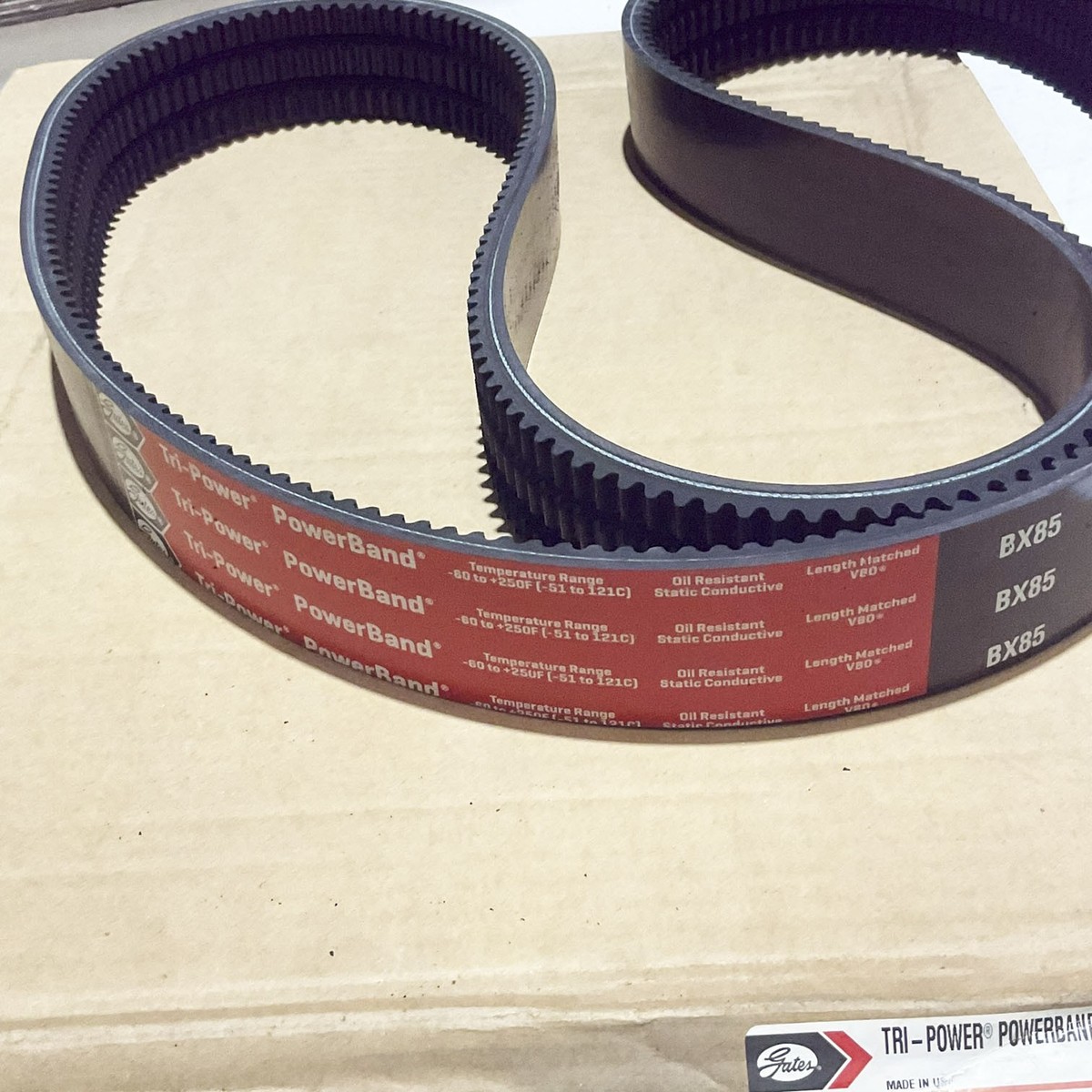 GATES Tri-Power Notched Belt For 3/BX85 9098-3085 SEAT