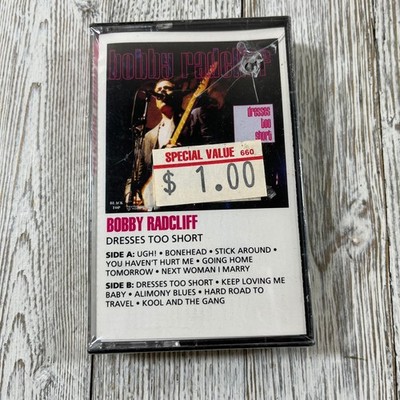 bobby radcliff dresses too short Bobby Radcliff Dresses Too Short Cassette 1989 Black Top Records Blues