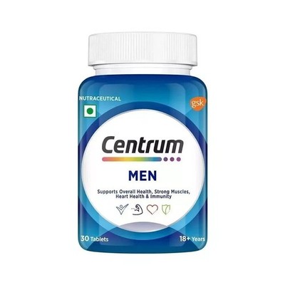 Centrum Men Tablette, Multivitamin mit Traubenkernextrakt, Vitamin C 30 TABLE...