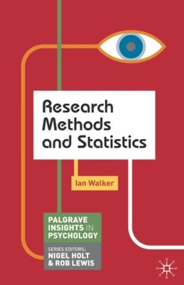 Research Methods and Statistics Paperback Ian Walker